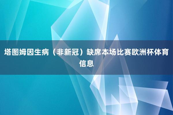 塔图姆因生病（非新冠）缺席本场比赛欧洲杯体育信息