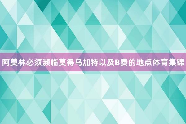 阿莫林必须濒临莫得乌加特以及B费的地点体育集锦